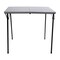 Emma and Oliver 2.83-Foot Square Bi-Fold Plastic Folding Table with Carrying Handle